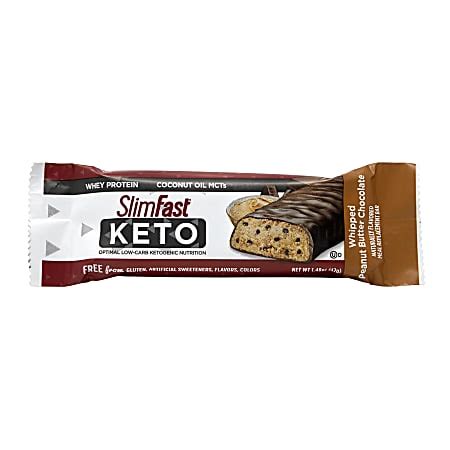 Slim Fast Keto Meal Bar Whipped Peanut Butter Chocolate Oz Count