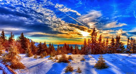 Красивые пейзажи природы зима (много фото) - treepics.ru
