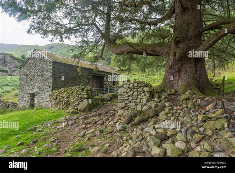 Lakeland Barns Easedale Lake District Uk Stock Photo Alamy