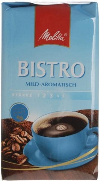 Melitta Bistro Mild Gemalen Koffie X Gr Five Star Trading