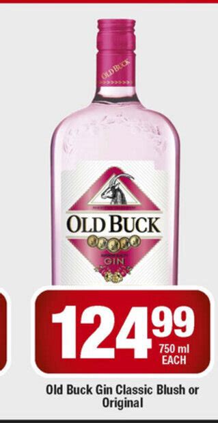 Old Buck Gin Classic Blush Or Original 750ml Offer At OK Liquor