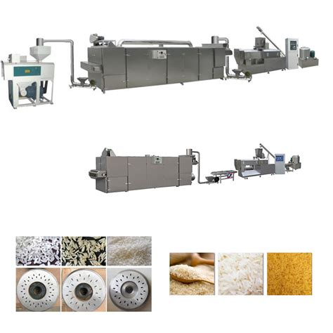 Electric Triple Screw Artificial Rice Extrusion Machine 1100 Kg H