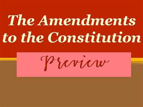 Amendments Powerpoint