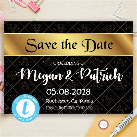 Electronic Save The Date Templates, Simply Add The Basic Details—like ...