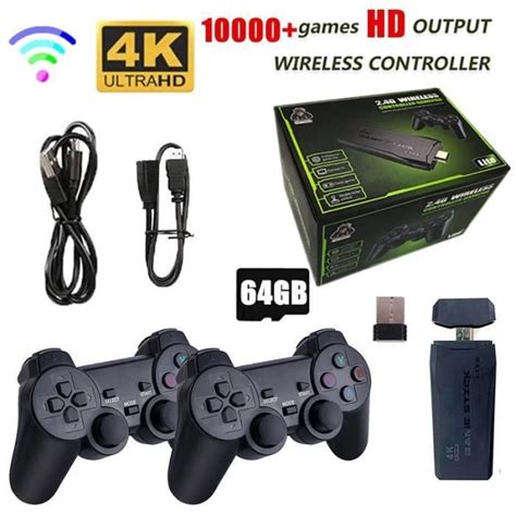 Console De Jeu Vid O R Tro Double Manette Sans Fil G K Hd