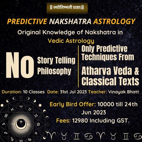 Predictive Nakshatra Astrology Course By Vinayak Bhatt