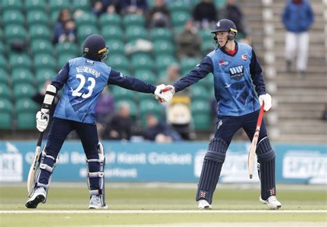 Record Partnership Seals Victory Over Essex Kent Cricket