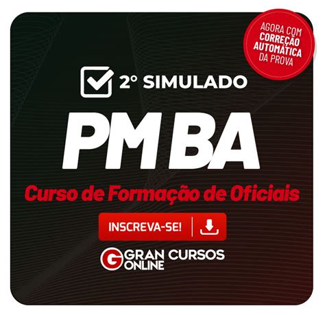 Pm Ba 2º Simulado Para O Curso De Formação De Oficiais﻿