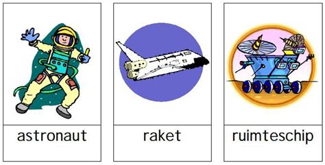 Ruimtevaart Woordkaarten Praatplaten Ruimtevaart Ruimte Thema