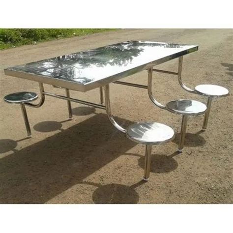 Silver Ss Canteen Dining Table Set Size To Table Height