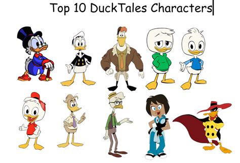 Top 10 Ducktales Characters By Briancabillan On Deviantart