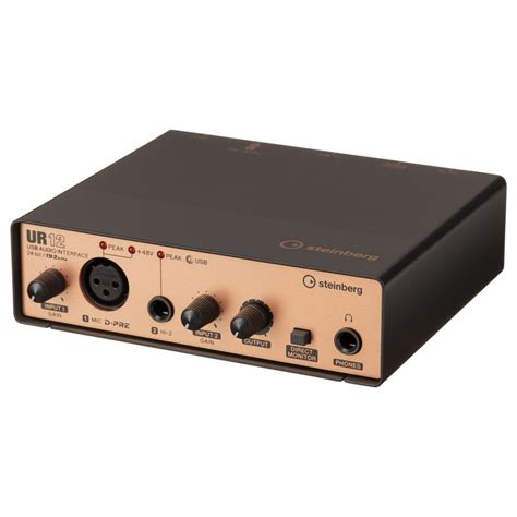 Steinberg UR 12 USB Audio Interface IOS Ready Black And Copper