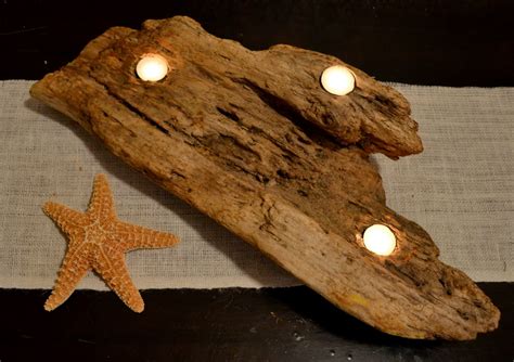 The Poor Sophisticate Driftwood Candle Holder Tutorial