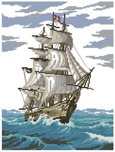 Cross Stitch Pattern Sailboat Artofit