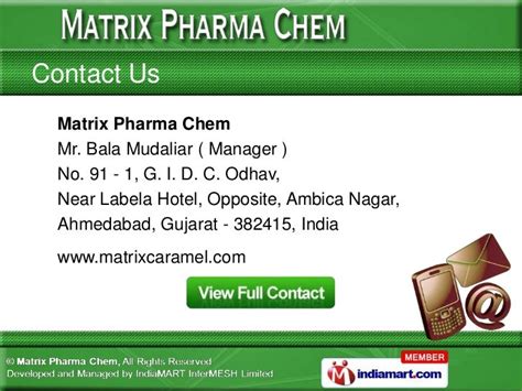 Matrix Pharma Chem Gujarat India