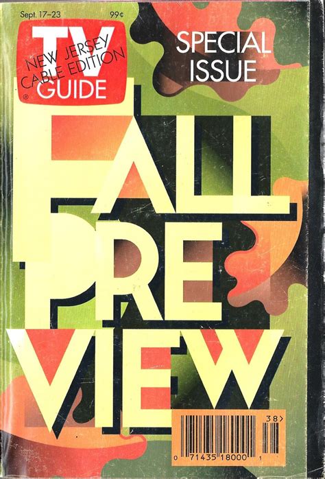 Past Print TV Guide Fall Preview Covers