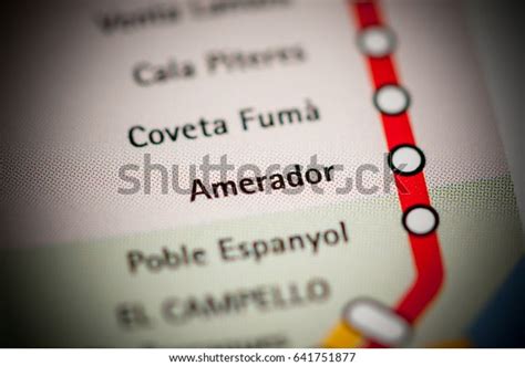 Amerador Station Alicante Metro Map Stock Photo 641751877 Shutterstock