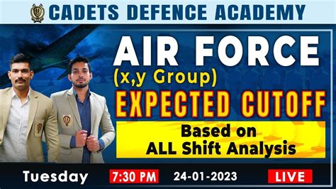 Airforce Expected Cutoff Marks Airforce X Y Group Cutoff