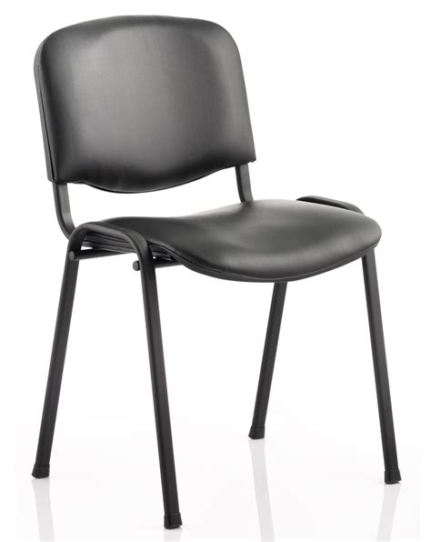 Dynamic Iso Black Frame Stacking Vinyl Conference Chair Details