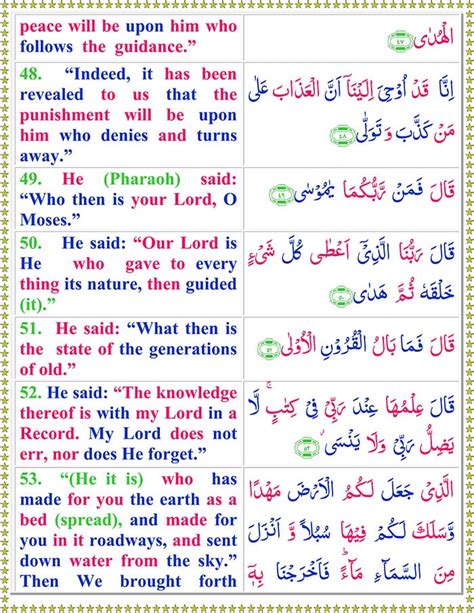 Read Surah Taha Online With English Translation