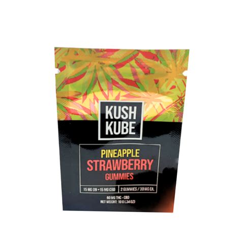 Cbd Delta 9 Thc Gummies Pineapple Strawberry Kush Kube