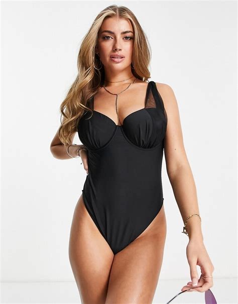 Wolfwhistle Wolf Whistle Fuller Bust Exclusive Underwired Swimsuit