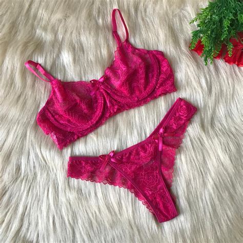 Conjunto Lingerie Calcinha E Soutien Sem Bojo Com Aro Sensual Sexy Luxo