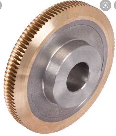 Round Phosphor Bronze With Ms Insert Worm Gear Casting For Automobile