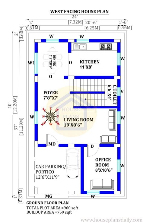 Top 100 West Facing House Plans For Vastu Shastra Compliance PDF Book