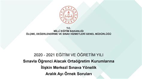 2021 Lgs Meb Aralik Ayi İnkilap Tarİhİ Örnek Sorulari Youtube