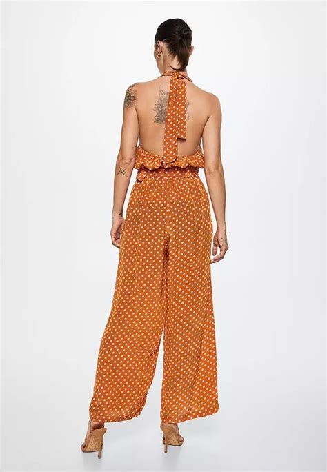 Jual Mango Polka Dot Long Jumpsuit Original 2024 Zalora Indonesia