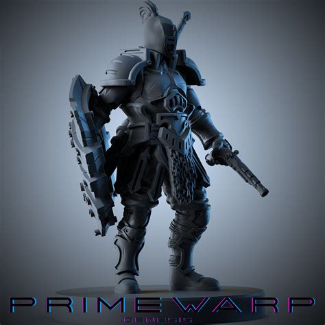 Francesco Orru Primewarp Genesis Boardgame Miniatures Knight