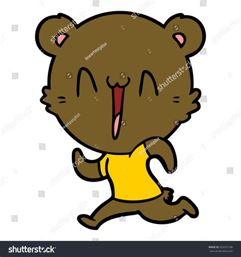 Running Bear Cartoon Stock Vector Royalty Free 652057186 Shutterstock