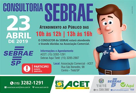 SEBRAE Aqui promove palestra e consultoria para este mês