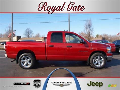 2007 Inferno Red Crystal Pearl Dodge Ram 1500 Big Horn Edition Quad Cab 46183187 Photo 12