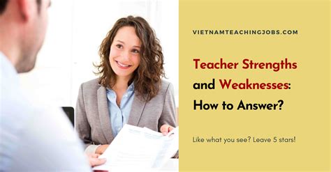 Teacher Strengths And Weaknesses How To Answer