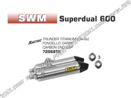 Pair Of Exhaust Silencer ARROW THUNDER On Collector Origin For SWM