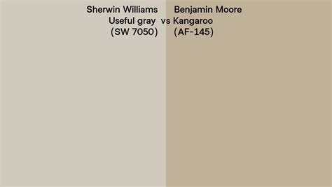 Sherwin Williams Useful Gray SW 7050 Vs Benjamin Moore Kangaroo AF