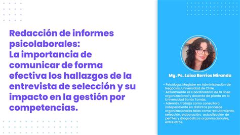 Redacción de informes psicolaborales La importancia de la comunicación