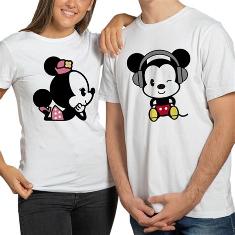 Venta Playeras Para Parejas De Mickey Y Minnie En Stock