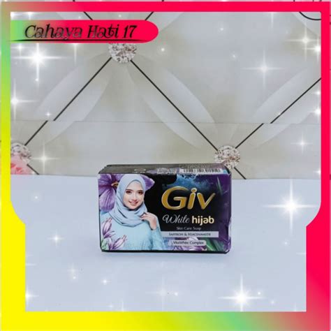 Jual Giv Sabun Mandi Batang White Hijab Saffron Niacinamide 72 G