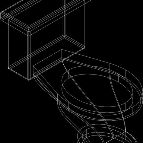 Toilet 3D DWG Model for AutoCAD • Designs CAD