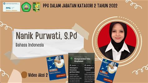 PPL AKSI 2 PPG DALJAB 2022 KATEGORI 2 LPTK UNISMA BAHASA INDONESIA