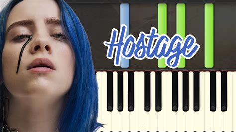 🎹billie Eilish Hostage Piano Tutorial Synthesia ️♫ Youtube