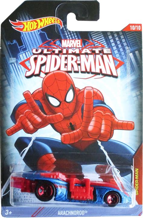 Hotwheels Marvel Ultimate Spiderman Arachnorod Car 1 64 Scale Model By Hot Wheels Amazon Co Uk