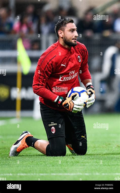 Milan, Italy. 31st August 2018. Gianluigi Donnarumma of AC Milan during ...