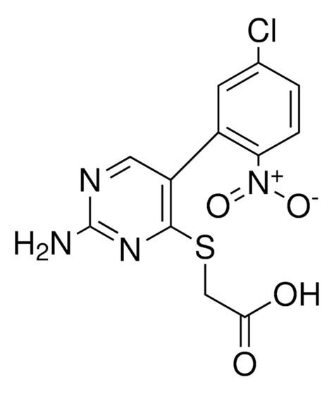 2 AMINO 5 5 CHLORO 2 NITRO PHENYL PYRIMIDIN 4 YLSULFANYL ACETIC