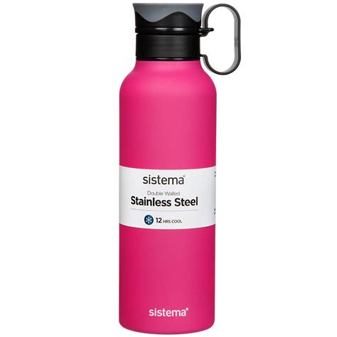 Sistema Stainless Steel Bottle 600ml - Home Store + More