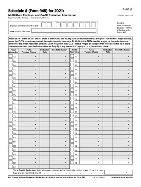 2021 Form 940 Fill Out And Sign Online Dochub