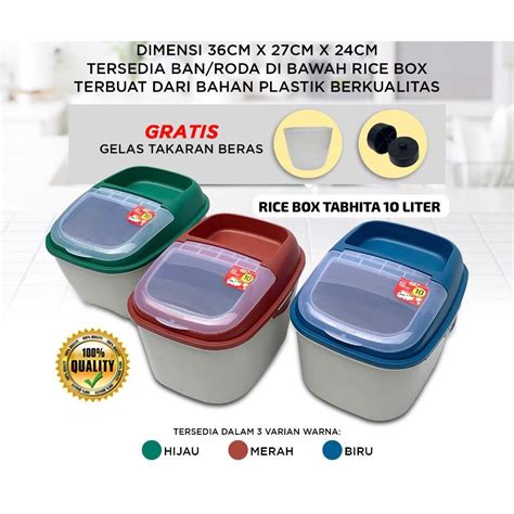 Jual Cod Tempat Beras Liter Rbt Tabitha Tabitha Rbt Liter